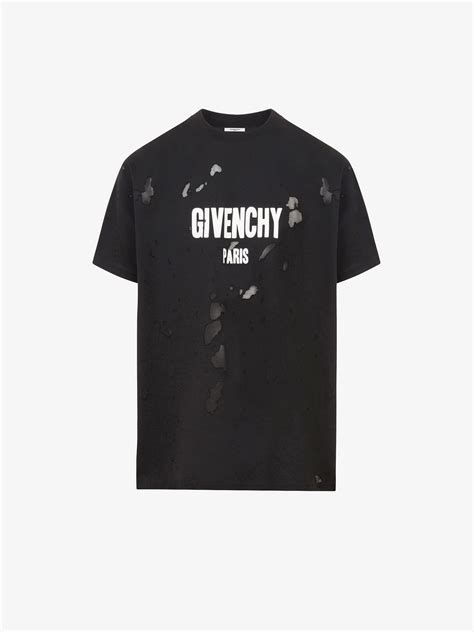 t-shirt oversized givenchy paris destroyed|GIVENCHY PARIS destroyed oversized t.